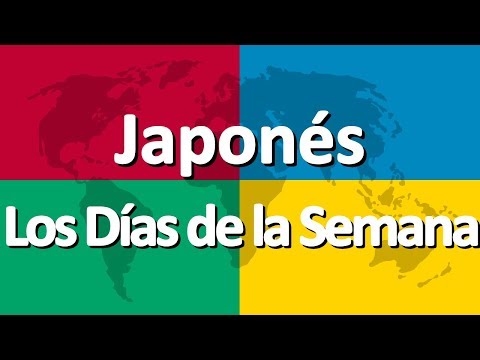 Aprender japonés parte 1 | Los Días de la Semana