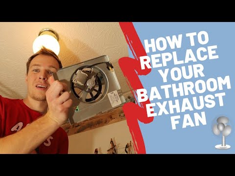 How To Replace Your Bathroom Exhaust Fan! - YouTube