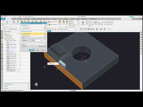 siemens nx Replace face
