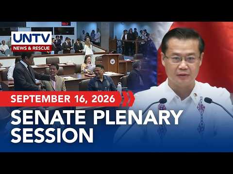 Senate Plenary Session | September 16, 2026