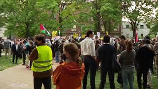 Georgetown University and George Washington students rally in support of Gaza