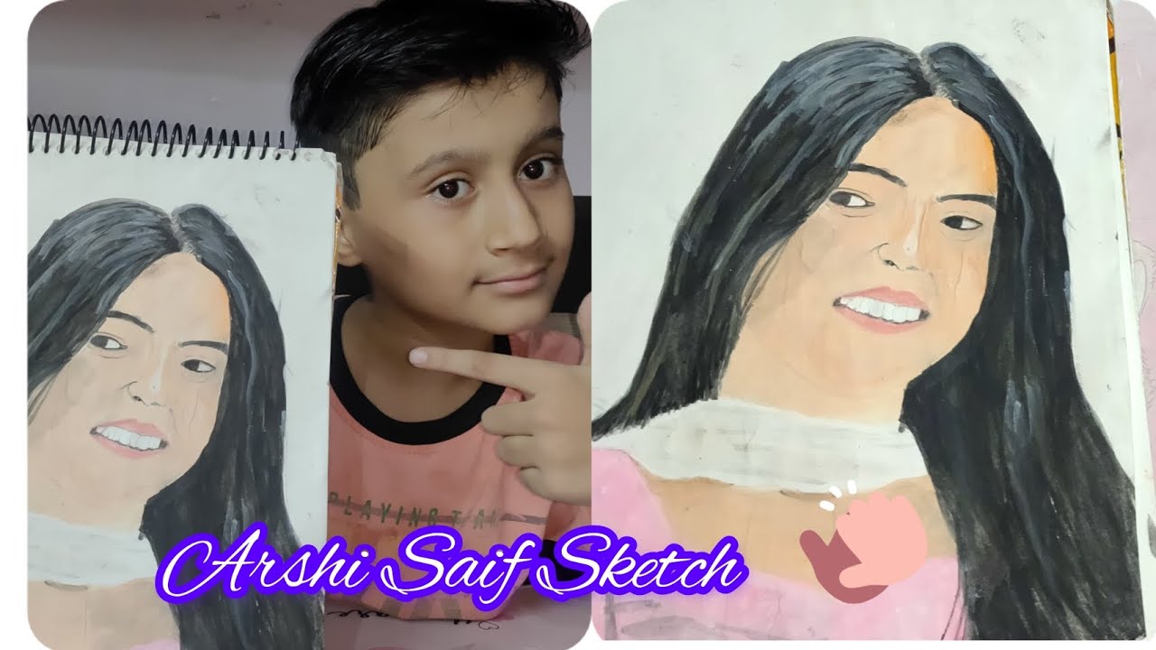 Arshi Saifi Water Colour Drawing | Noor Saifi