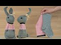 Easy Sock Bunny Doll. Handmade