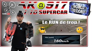 World RECORD RLAARLO AK-917 Carbone - 160 km/h &amp; CRASH !!! Modifications et réglages