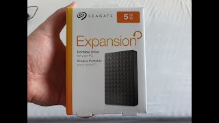Unboxing and Review Seagate Expansion Portable 5TB USB 3 0 STEA5000402 ST5000LM000