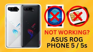 ASUS ROG PHONE 5 / 5s | FINGER PRINT SCANNER NOT WORKING | SIM CARD NOT WORKING | HOW TO FIX IT