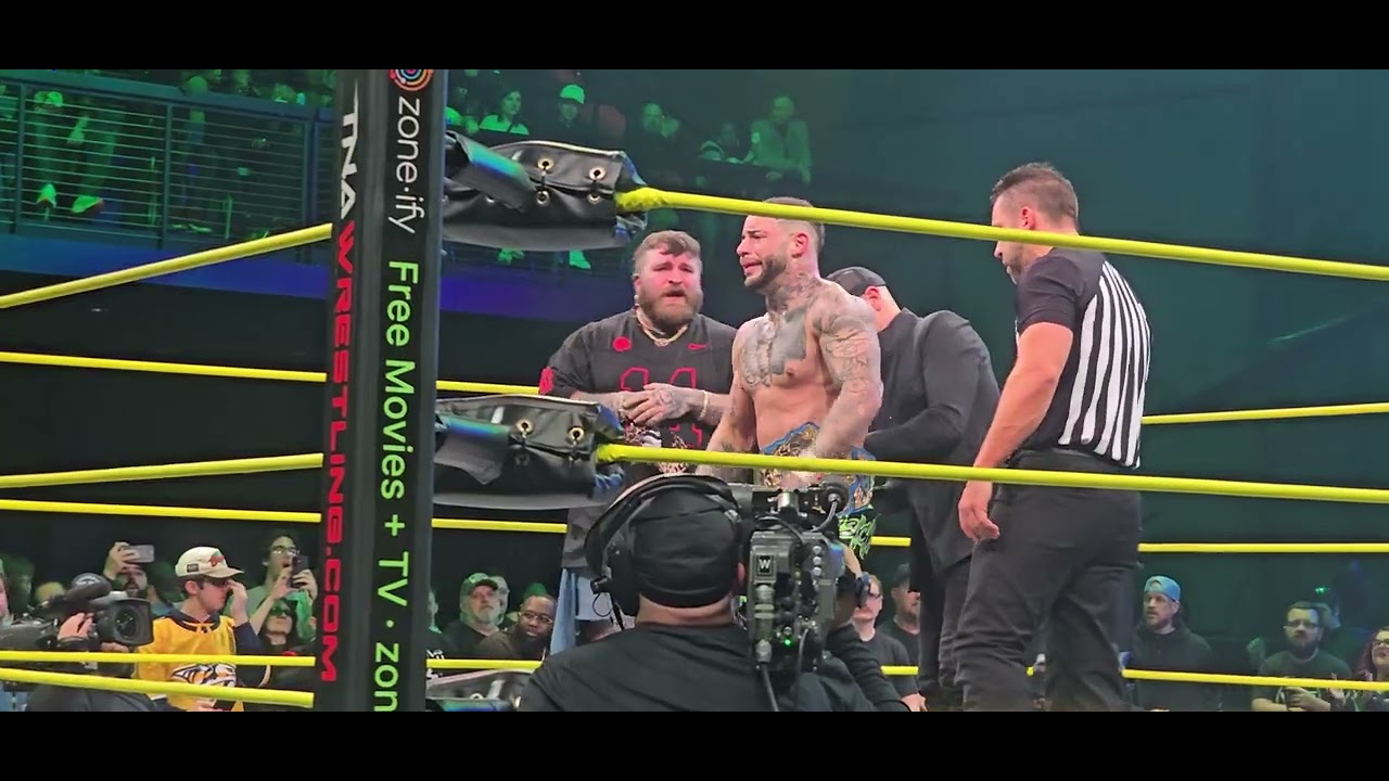 Tna no surrender international tittle match stacks vs trey Miguel nashville tn the pinnacle 2 13 26 