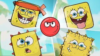 Red Ball 4 Fusion Battle | Red Ball Vs All Boss (5 SpongeBob Boss)