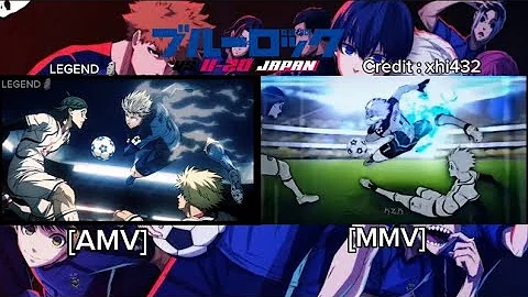 BLUE LOCK U20 FULL MATCH [MMV] vs [AMV] Comparison!