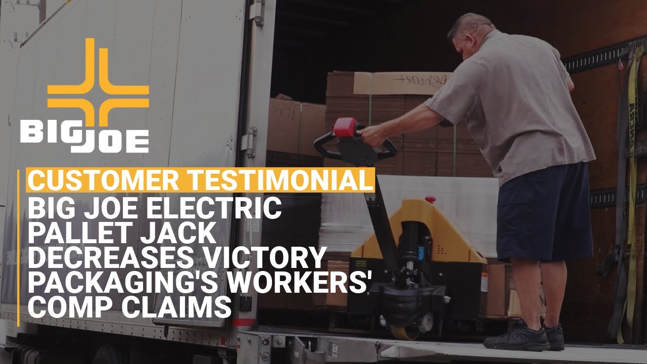 Big Joe E30 Electric Pallet Jack Decreases Victory Packaging's