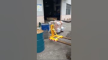 Efficient Drum Handling with Forklift Attachment