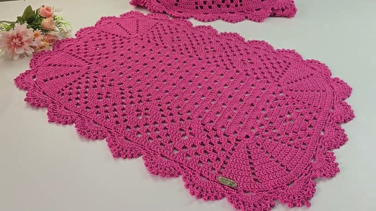 TAPETE MANUELA, FÁCIL  RÁPIDO  SUPERECONÔMICO PASSA A PASSO COMPLETO POR @samilacrochê 