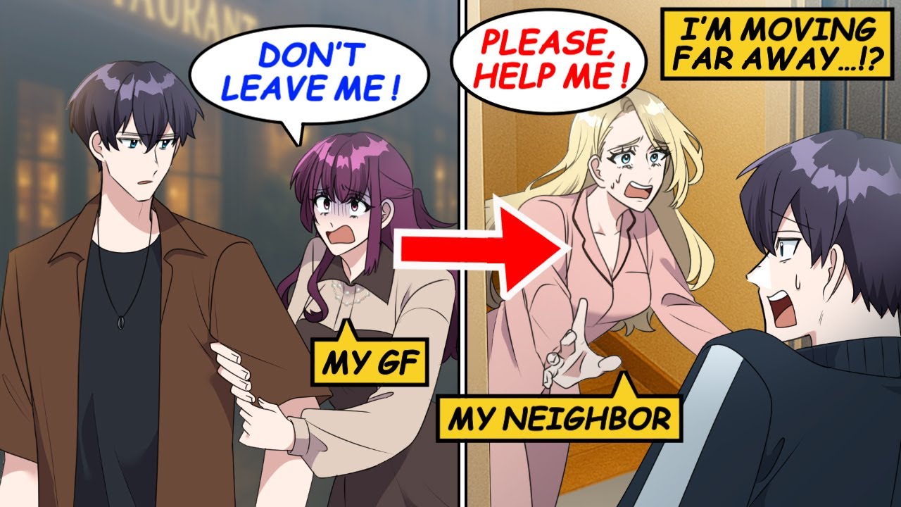 I broke up with my girlfriend and moved far away… then my blond neighbor screamed for help!? [manga]