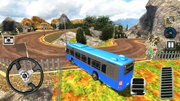Offroad Coach Bus Driving - Mountain Bus Simulator - Android Gameplay FHD