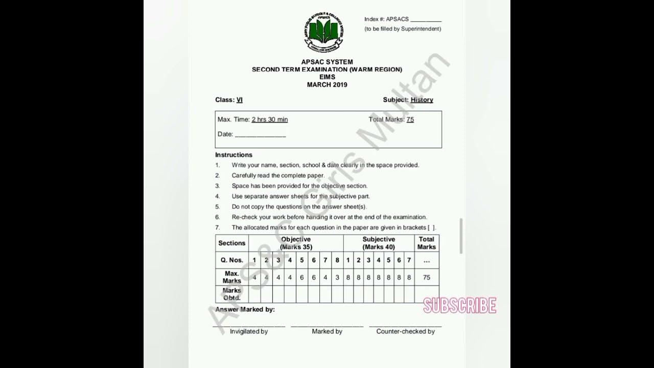 aps-class-6th-final-term-history-paper-history-paper-6th-class