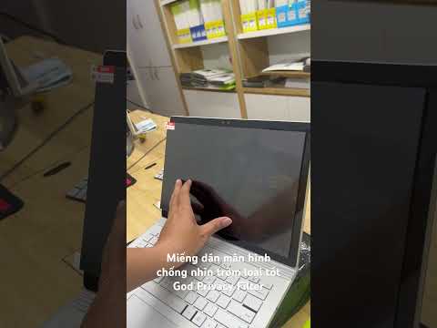 Miếng dán (Tấm Film) chống nhìn trộm dùng cho màn hình Laptop (Gold Privacy Filter) - thực tế 1