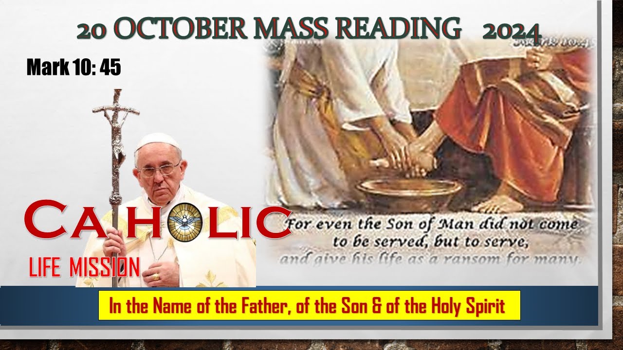 20 October 2024 Catholic Mass Readings - YouTube