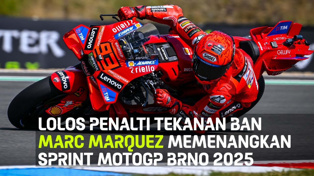 MOTOGP : LOLOS PENALTI TEKANAN BAN, MARC MARQUEZ MENANG DI SPRINT BRNO ...