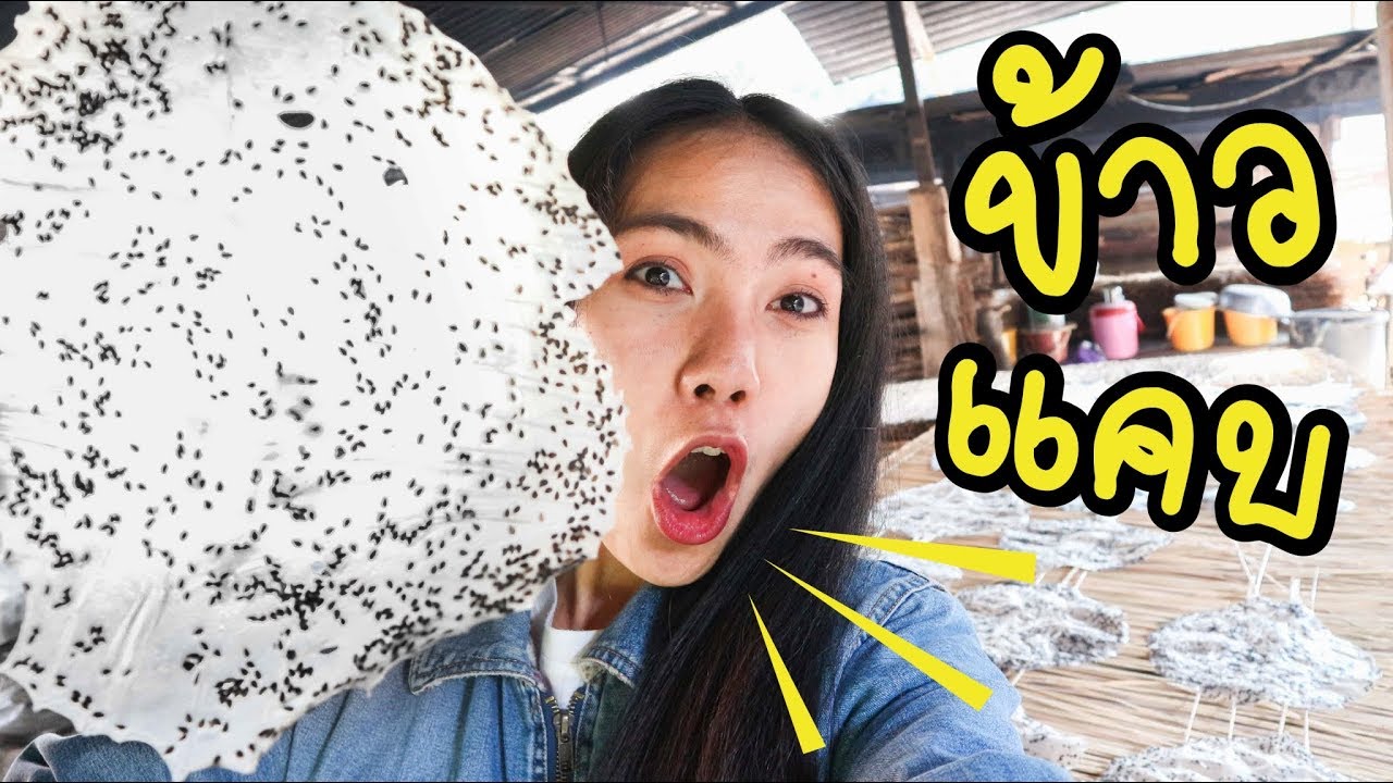 วิธีทำข้าวเกรียบ ข้าวแคบ งาดำ แบบดั้งเดิม หาดูยากมาก - Mai diary