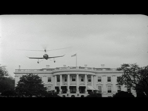 HD Historic Archival Stock Footage Autogyro Lands at White House 1931