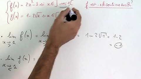 Etudier la continuité d