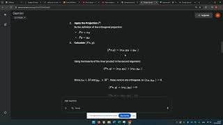 Linear algebra   Proof that orthogonal projection is self adjoint