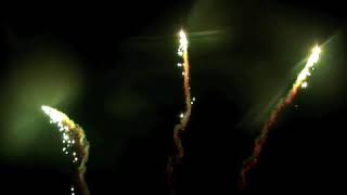 Single shot 40mm Green Glittering Willow Comet RCS40 C33