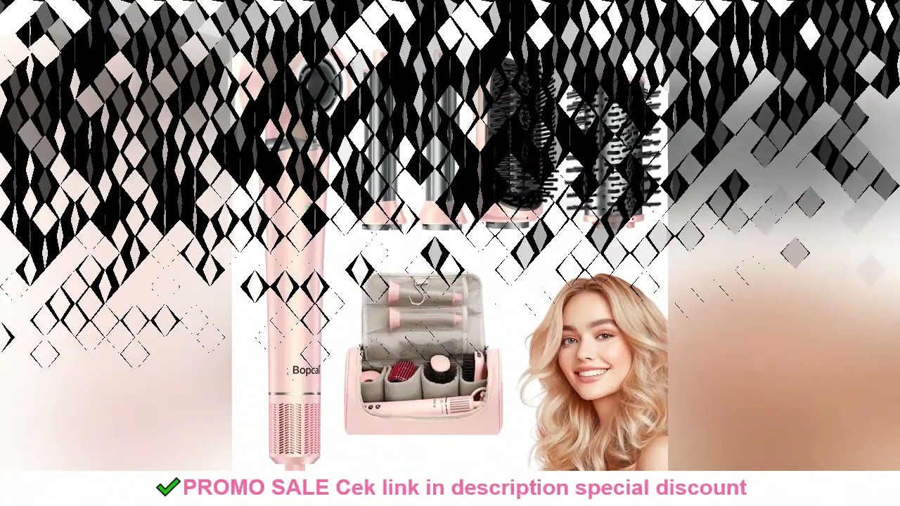 High Speed 5 in 1 Hair Dryer Hot Air Comb Set,Hair Brush Curling Iron Hair Straightener Styling Tool