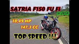 SUZUKI SATRIA F150 FU FI TOP SPEED !!
