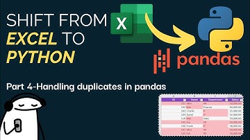 Python Pandas for Excel users -- Part 4: Handling duplicates!