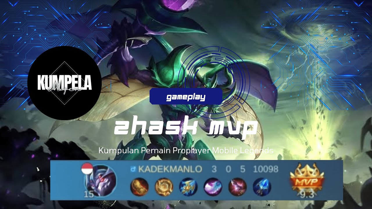 ZHASK PROPLAYER DOUBLE KILL COMEBACK‼️GAMEPLAY PROPLAYER ZHASK MVP‼️MLBB