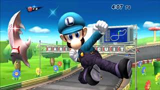 Super Smash Bros Brawl: Classic Mode on Intense with Luigi (Crazy Hand Clear)