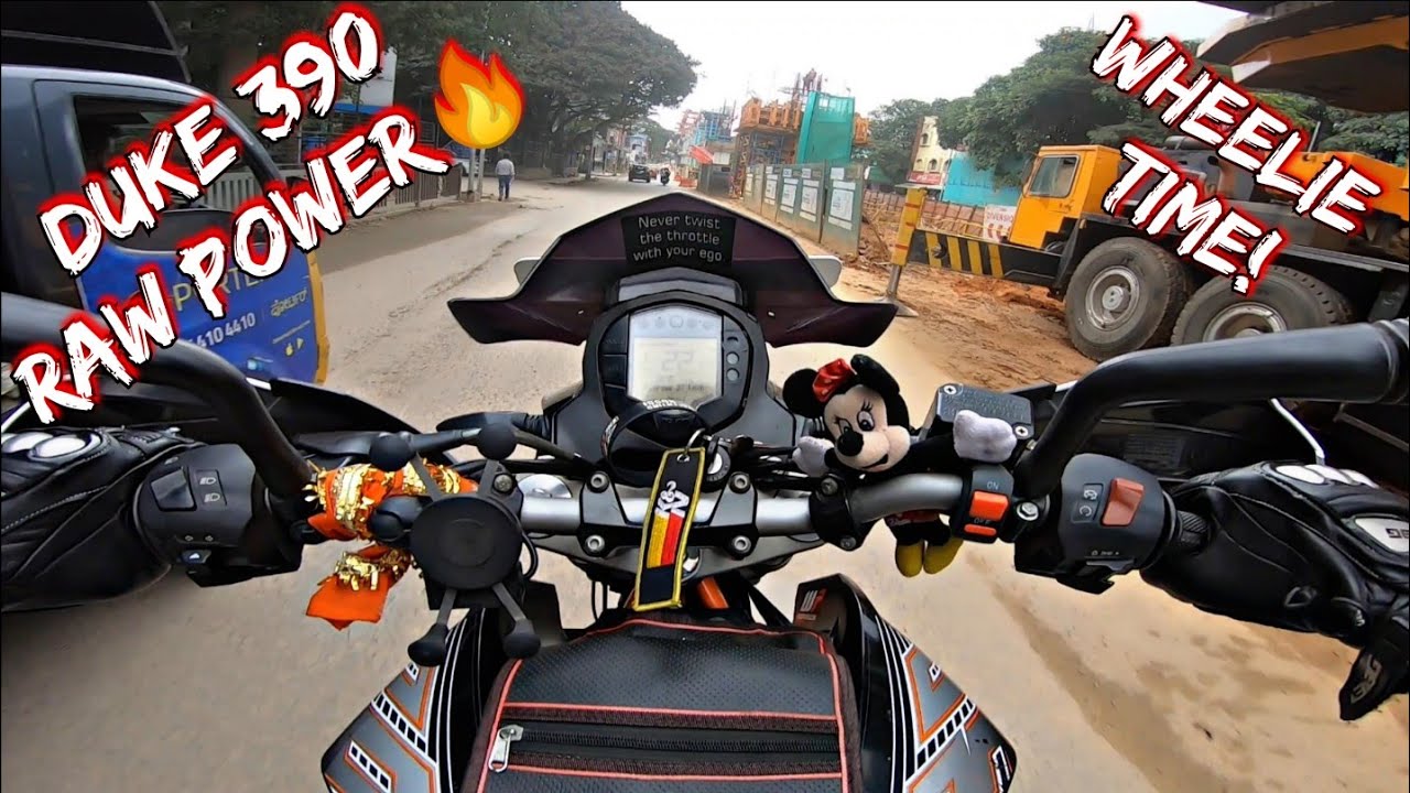 RIDING 2016 KTM DUKE 390 with RAW POWER🔥