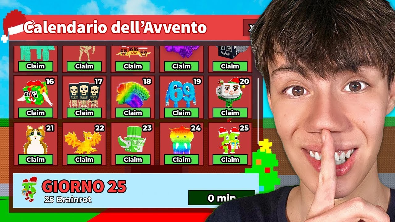 SBLOCCO TUTTO il CALENDARIO DELL'AVVENTO IN ANTEPRIMA su STEAL A BRAINROT...