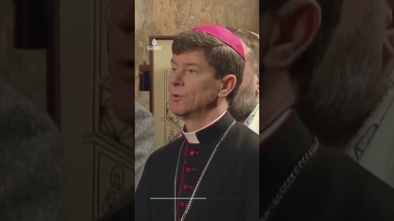 European leaders pray with Ukraine's Zelenskyy on invasion anniversary | AJ #shorts