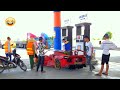 Ferrari tự chế đổ bộ cây xăng 😂 | Homemade Ferrari goes to the gas station