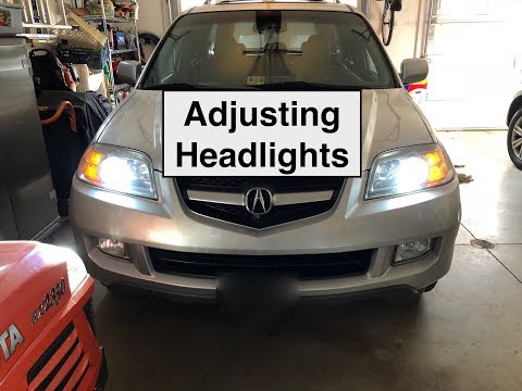 How to Adjust Headlight Beam Height on an Acura MDX