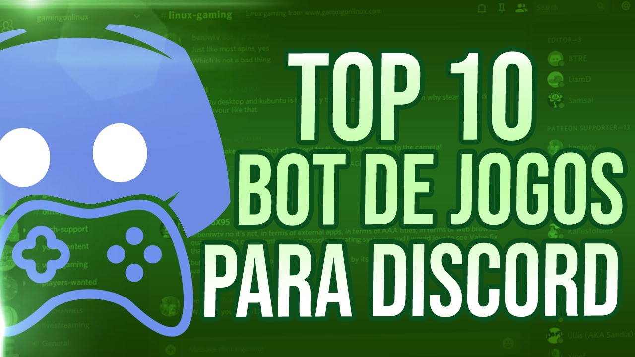 5 MELHORES BOTS de JOGOS/DIVERSÃO do DISCORD 