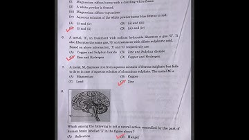 Class 10 Science | CBSE 2025 exam paper | Answer Key | Set-2, Section-A
