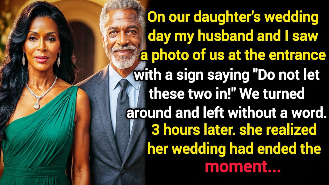 Our daughter didn't let us come to her wedding, but her big day ended right there...Revenge Story