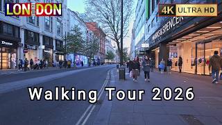 London Evening Walk April 2026 🇬🇧 Piccadilly Circus – Regent Street – Soho – Oxford Street | 4K60