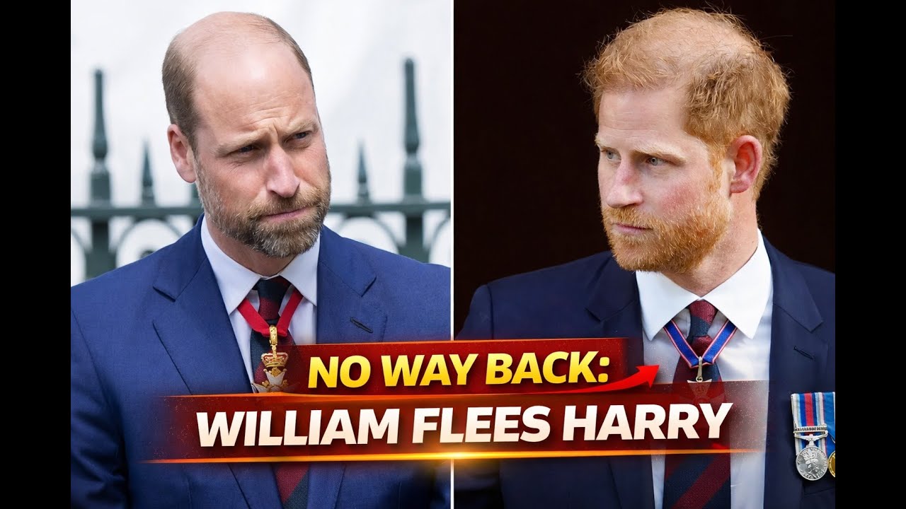 NO WAY BACK William Flees the Country to Avoid Harry's UK Visit