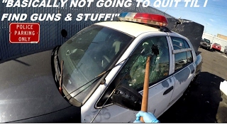 Breaking Into Police Car Looking For Guns! Ford Crown Victoria Interceptor Round 2