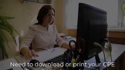 How to List  Print Your Certificate on Cpethink.com