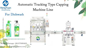 Automatic Tracking Type Piston Filling and Pump Lid Capping Machines Production Line for Dishwash