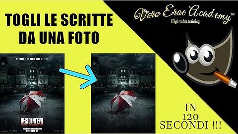 TOGLI LE SCRITTE DALLE FOTO CON GIMP - RIMUOVI TESTO DALLE FOTO