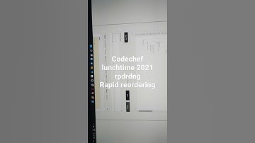 codechef lunchtime rapid reordering solution