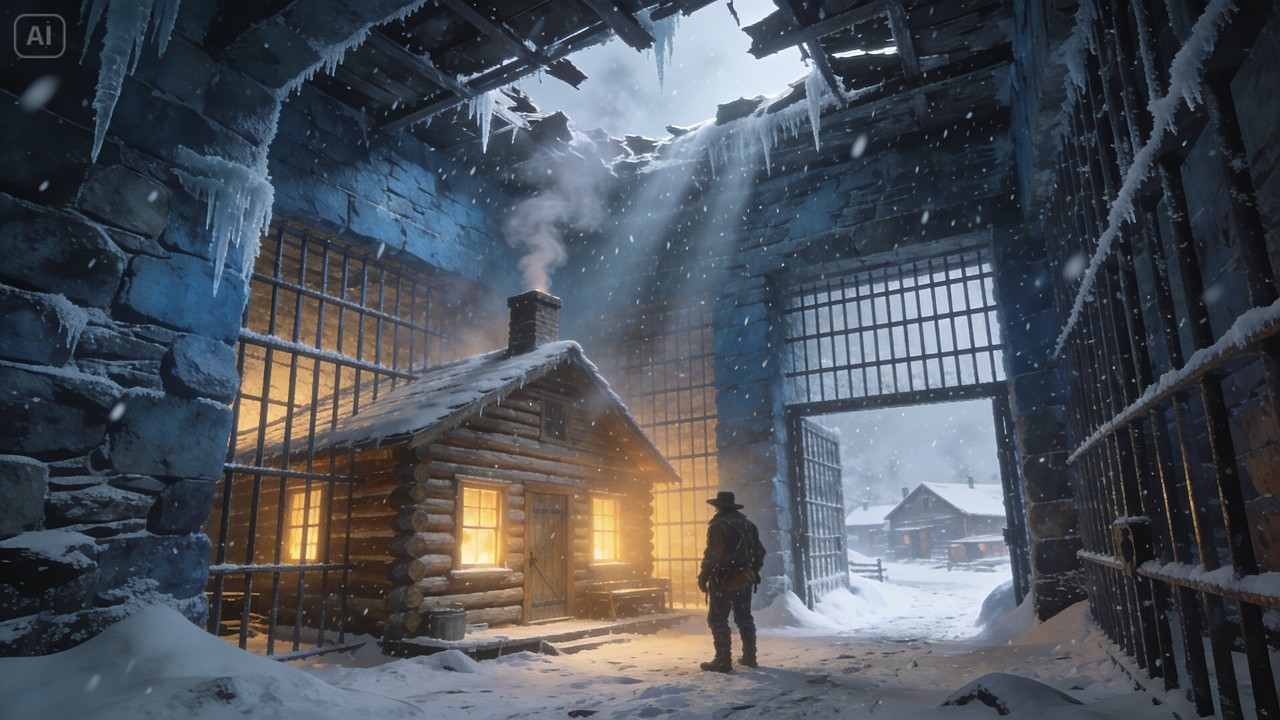 Neighbors Laughed When He Built A Cabin Inside An Old Jail—Until It Kept His Home 41 Degrees War