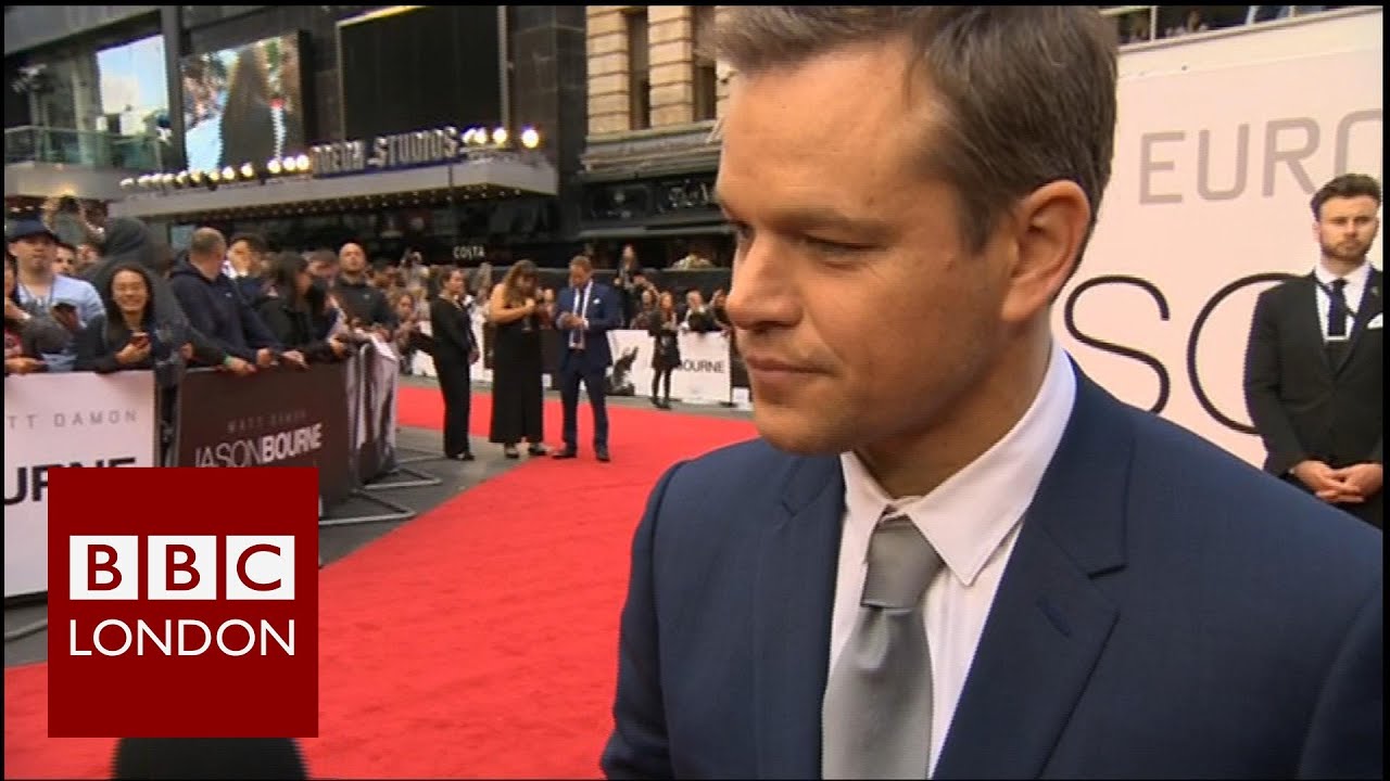 Matt Damon at the London premiere of Jason Bourne