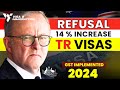 Shocking australia temporary residence tr visa refusal rate increased due to gst in 2024